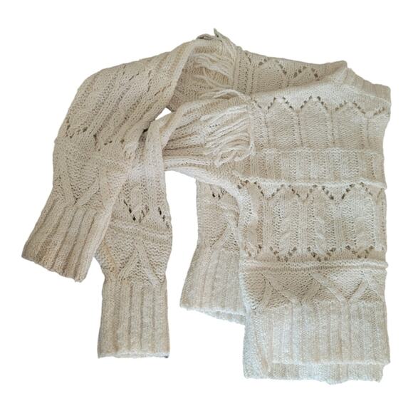 Old‎ Navy Textured Fringe Cropped Pullover Sweater Long Sleeve - Picture 9 of 12